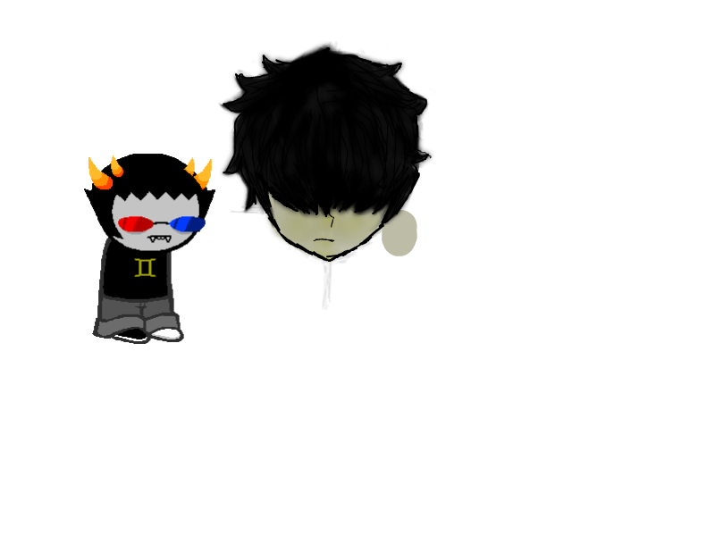 Unfinished fanart of Mituna Captor from Homestuck