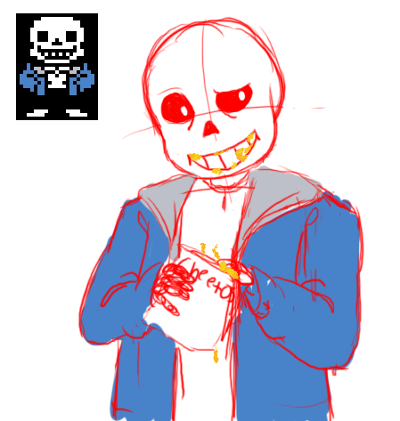 Fanart of Sans Undertale