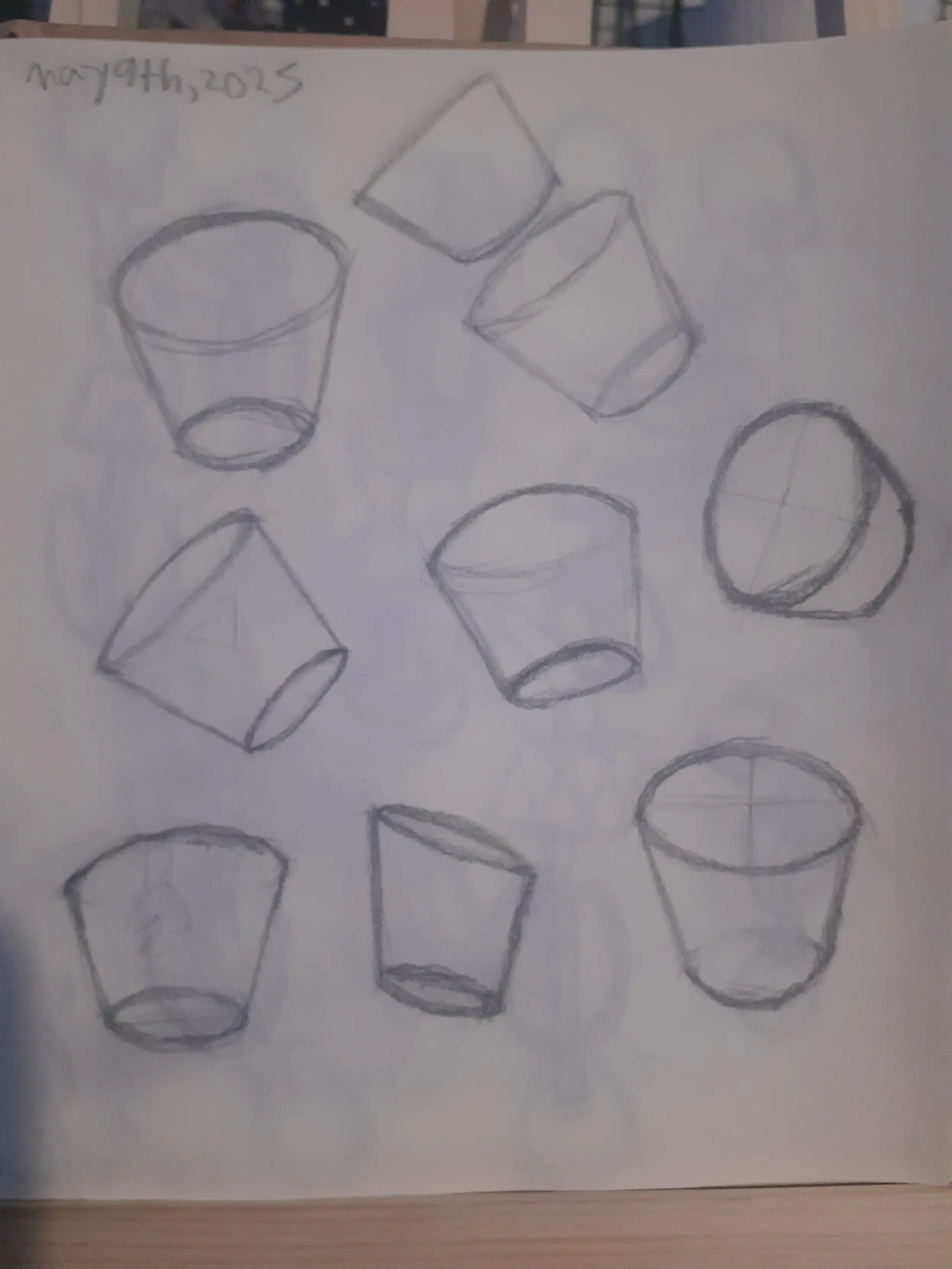 Practicing drawing buckets