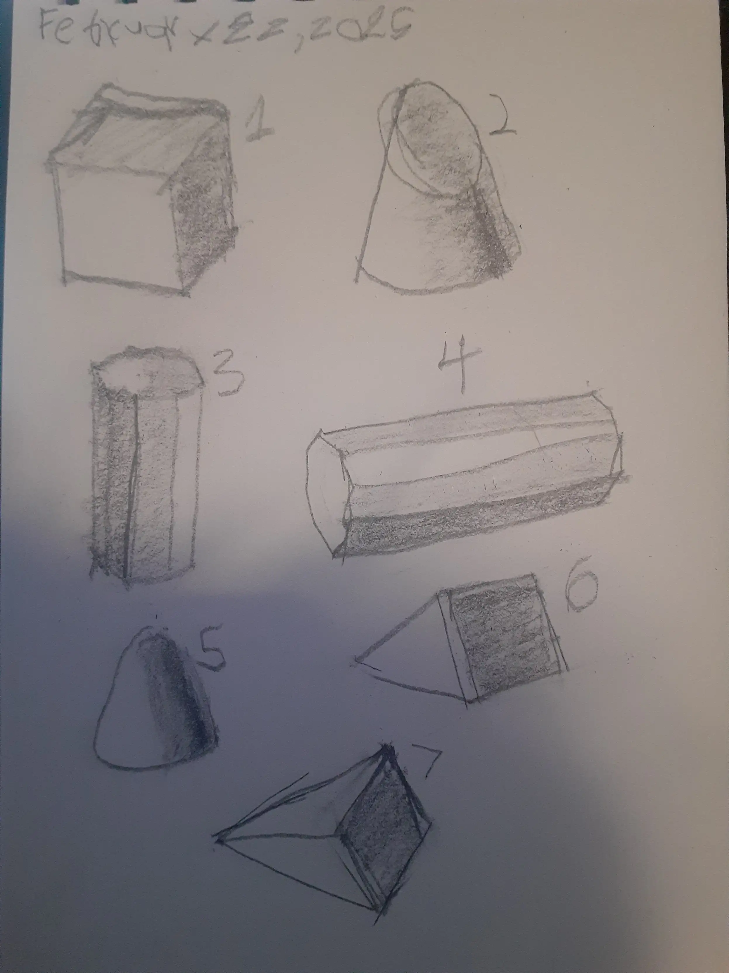 Primitive shape studies