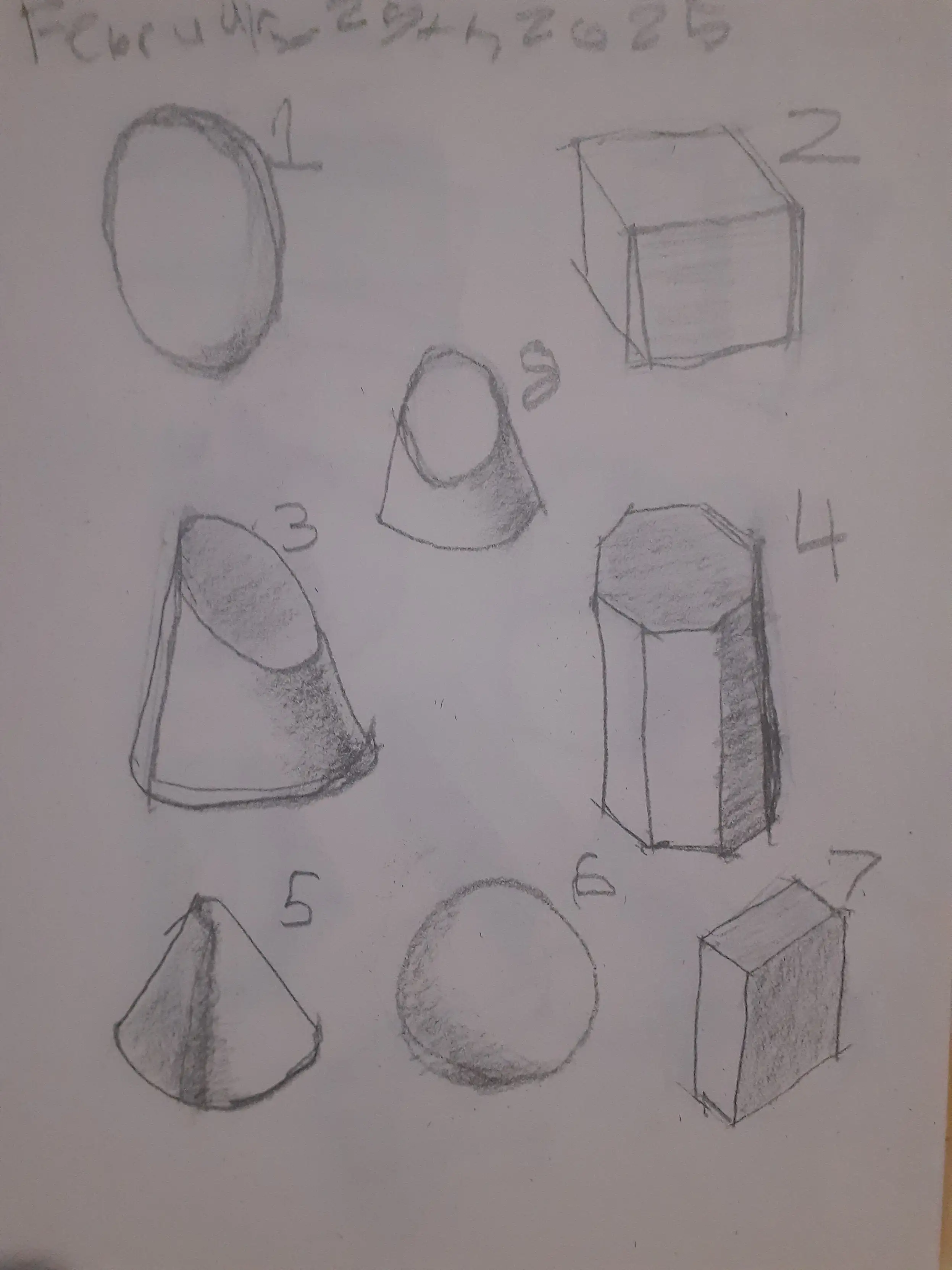 Primitive shape studies