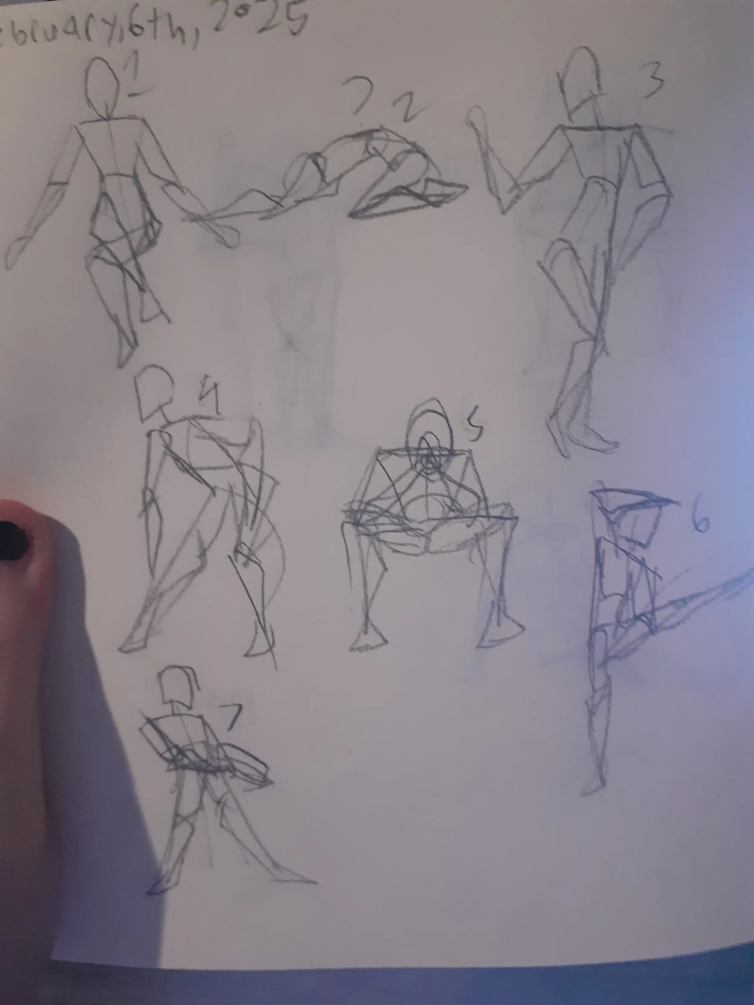 Gesture drawings