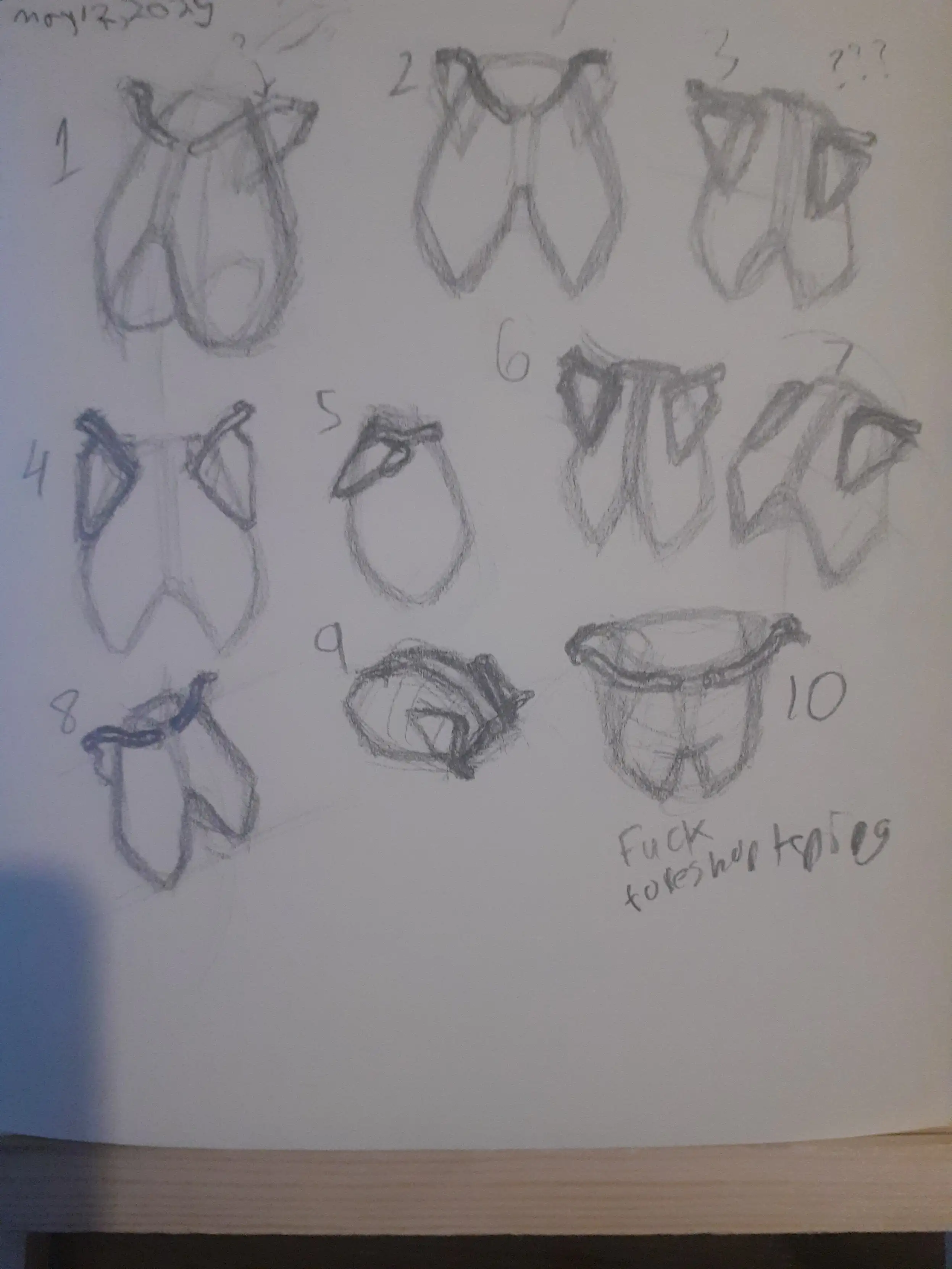 First pass at shoulder practice