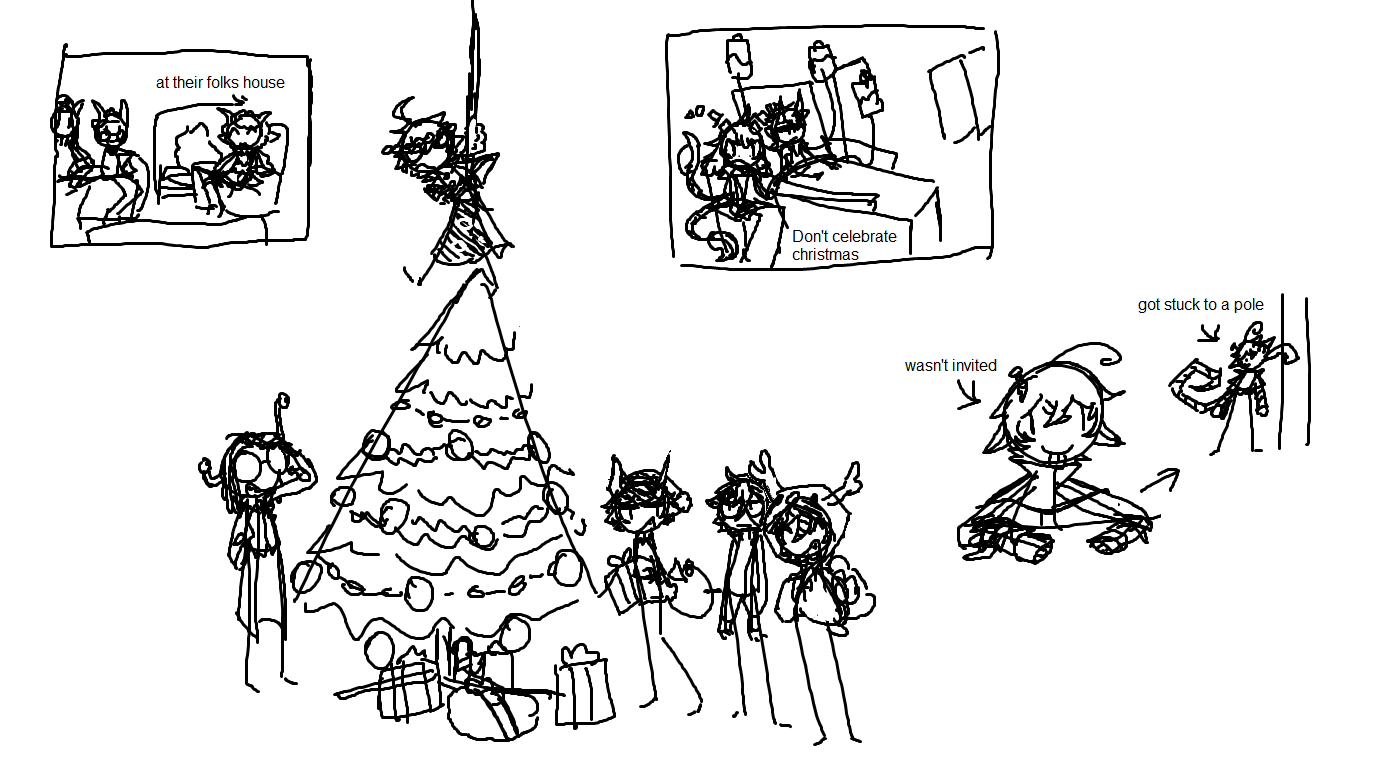 A thumbnail of christmas themed doodles