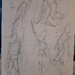A preview of various gesture sketches