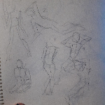 A preview of various gesture sketches