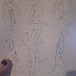 A preview of various gesture sketches