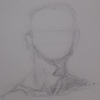 Traditional drawing focusing on the neck