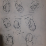 A preview of traditional sketches focusing on the obliques